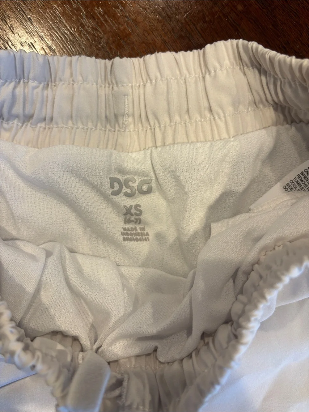 DSG White Girls Athletic Shorts with Elastic Waist